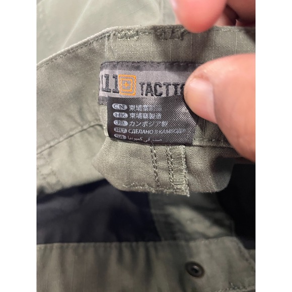 5.11 Tactical Shorts‎ Men 40 Green Taclite Pro Ripstop Action Band Cargo Utility - Picture 13 of 16